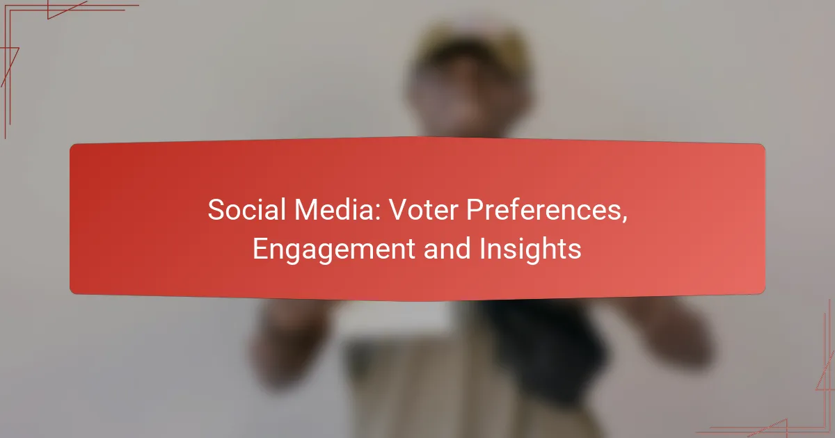 Social Media: Voter Preferences, Engagement and Insights