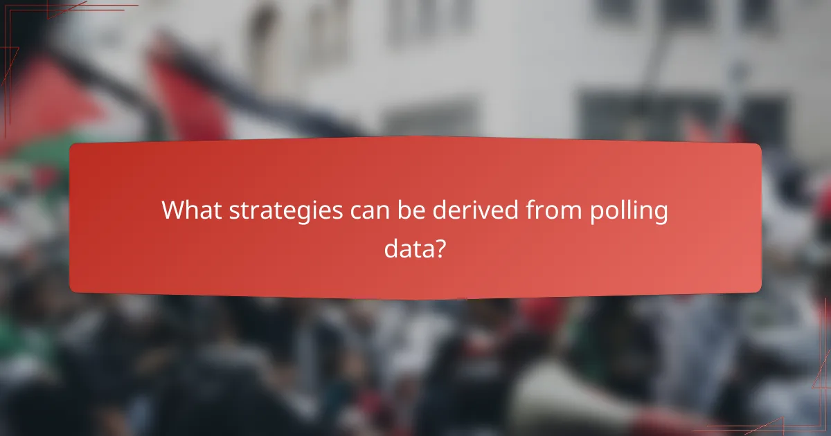 What strategies can be derived from polling data?